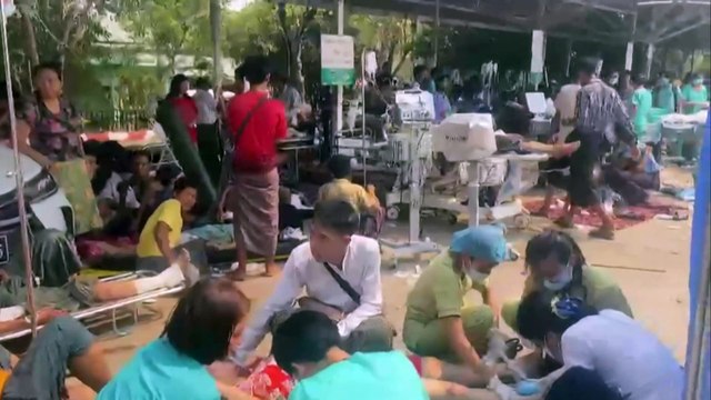 Un fuerte terremoto de magnitud 7,7 sacude Birmania y Tailandia