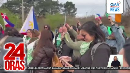 Mga Duterte supporter, ipinagdiwang ang birthday ni FPRRD sa ICC at labas ng detention | 24 Oras