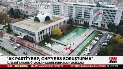 İçişleri Bakanlığı açıkladı: Hangi partiye kaç soruşturma açıldı?