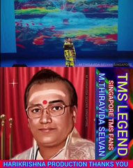 HARIKRISHNA PRODUCTION THANKS YOU. TMS LEGEND M.THIRAVIDA SELVAN SINGAPORE TMS 2024 VOL 1