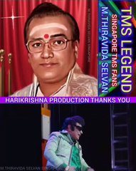 HARIKRISHNA PRODUCTION THANKS YOU. TMS LEGEND M.THIRAVIDA SELVAN SINGAPORE TMS 2024 VOL 6