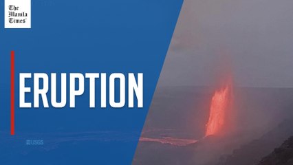 Kilauea ejects fountains of lava reaching up to 180 meters high