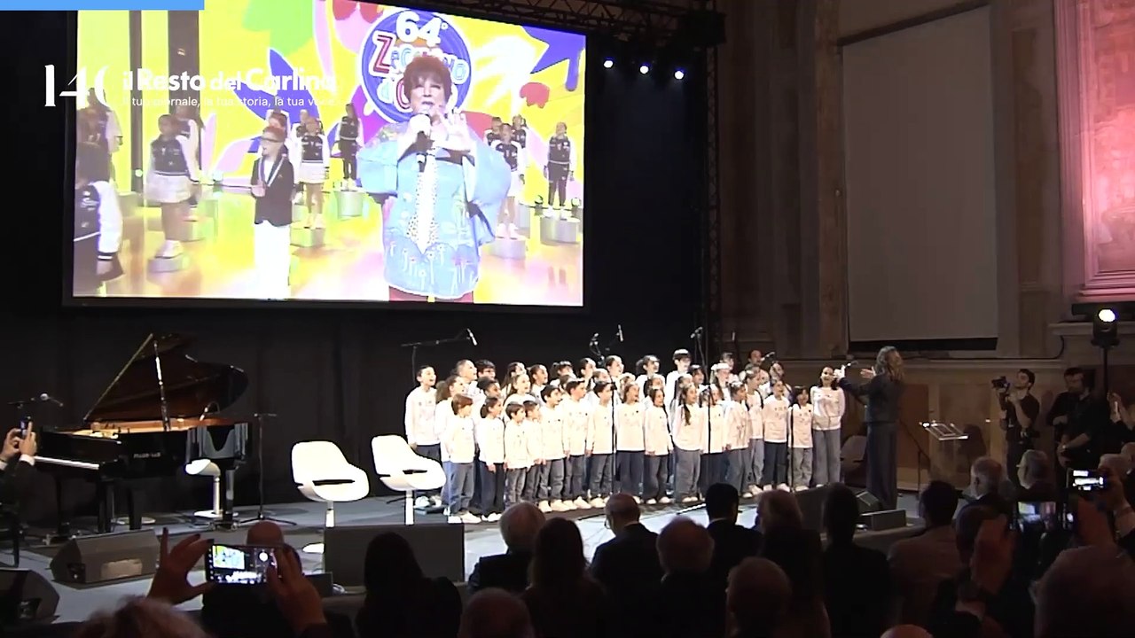 Piccolo Coro dell’Antoniano, l’esibizione per l’anniversario del Carlino