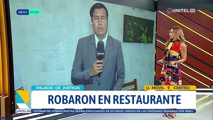 ​Roban en un restaurante en la zona del Palacio de Justicia en Santa Cruz