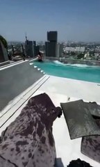 Swimming Pool During EarthQuake