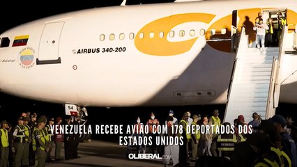 Venezuela recebe avião com 178 deportados dos Estados Unidos