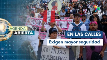 Peruanos marchan contra la inseguridad