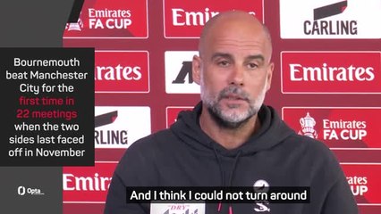 Guardiola unable to 'turn around symptoms' that started in last Bournemouth defeat