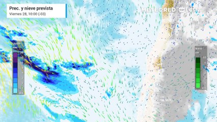 Este domingo llegan las precipitaciones a Santiago y  la Región Metropolitana