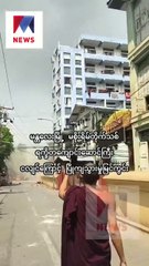 Edificio se derrumba por el terremoto de 7,7 en Myanmar