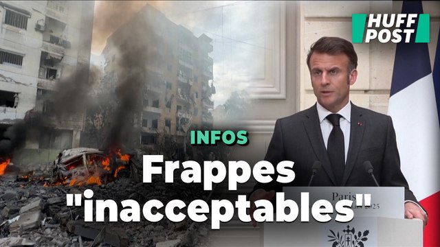 Depuis Paris, le président libanais condamne les frappes israéliennes dans la banlieue de Beyrouth