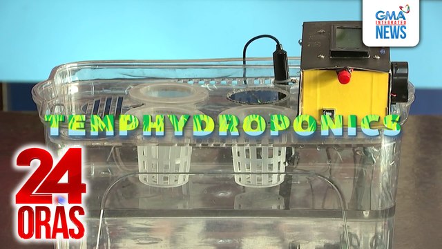 Temphydroponics na kayang i-monitor ang status ng hyrdoponic plants, na-develop ng mga estudyante ng Letran, Calamba (March 24, 2025 report) | 24 Oras