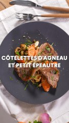 Côtelettes d'agneau et petite épeautre