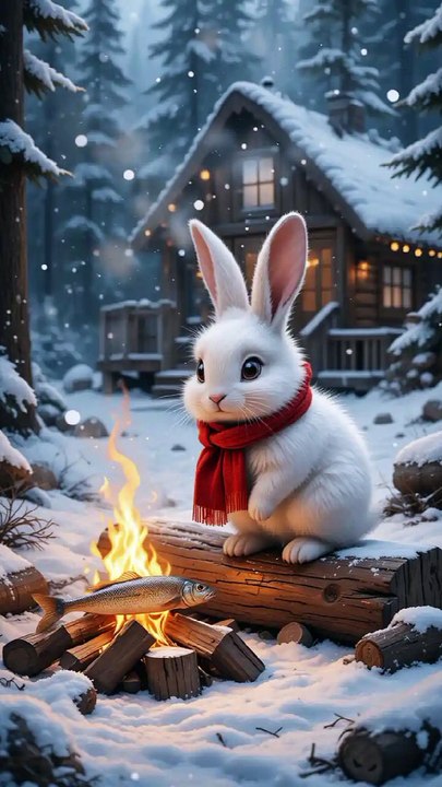 Cue and brave bunny help the little penguin story