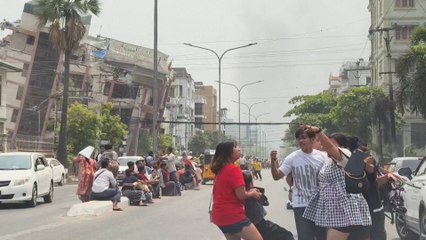 Fuerte terremoto en Myanmar