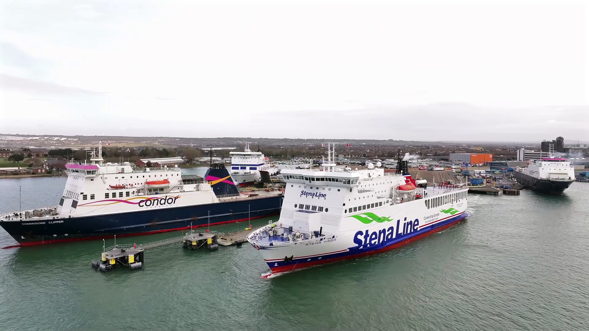 Watch: First new Portsmouth to Jersey ferry leaves port