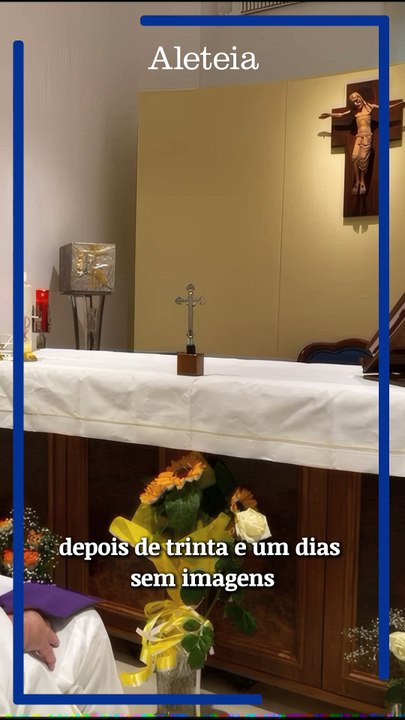 Foto do Papa Francisco após dias internado