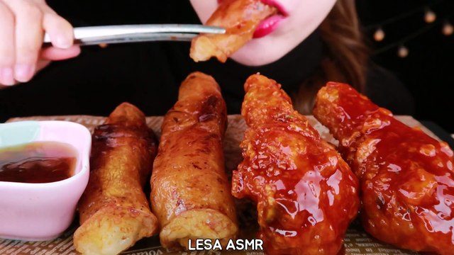 ASMR GIANT LONG BEEF LARGE INTESTINES DAECHANG, YANGNUEOM CHICKEN EATING SOUNDS MUKBANG 먹방 咀嚼音