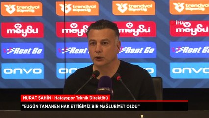 Murat Şahin'den 5-0 açıklaması: Tamamen hak ettiğimiz bir mağlubiyet oldu