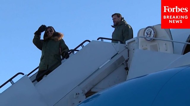 VP JD Vance And Second Lady Usha Vance Arrive At Pituffik Space Base In Greenland