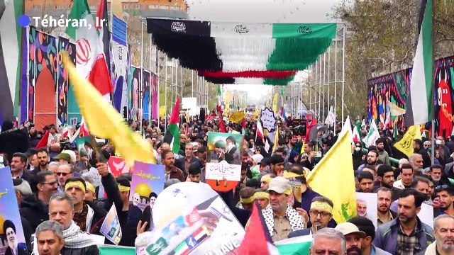 Iran: des milliers de manifestants à Téhéran pour soutenir les Palestiniens