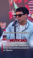 Eduin Caz anunció que el show del 12 de abril en el Estadio Caliente sigue en pie y contará con el respaldo de las autoridades para garantizar la seguridad.