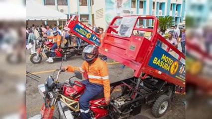 Alcaldía de SDN licita motos basura para lugares de poco acceso