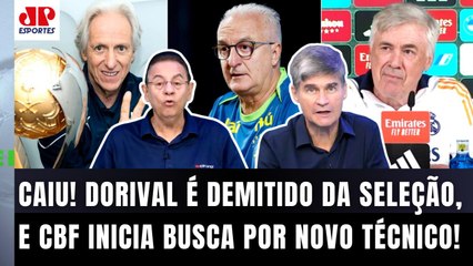 "É INFORMAÇÃO! O Dorival TÁ DEMITIDO da Seleção! E o Jorge Jesus e o Ancelotti agora..." SAIBA TUDO!