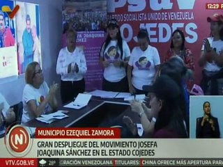 Movimiento de mujeres Josefa Joaquina Sánchez realiza despliegue por todo el estado Cojedes