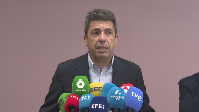 Mazón pide al Gobierno que aclare si cobrará impuestos por ayudas a afectados por la dana