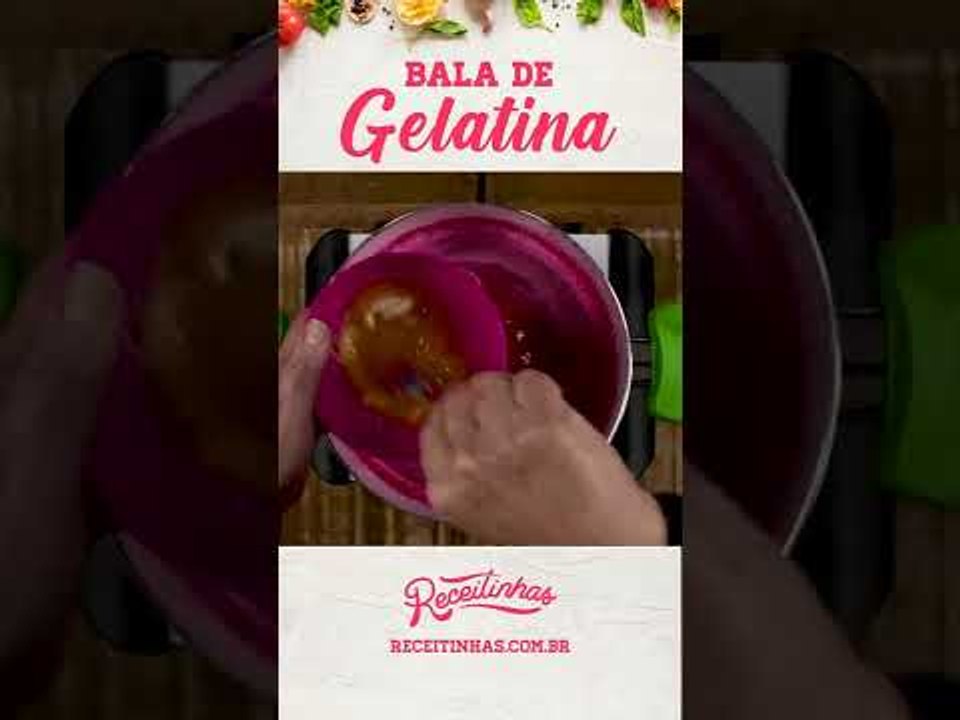 Receita de Fini (Bala de Gelatina) fácil de fazer  #shorts