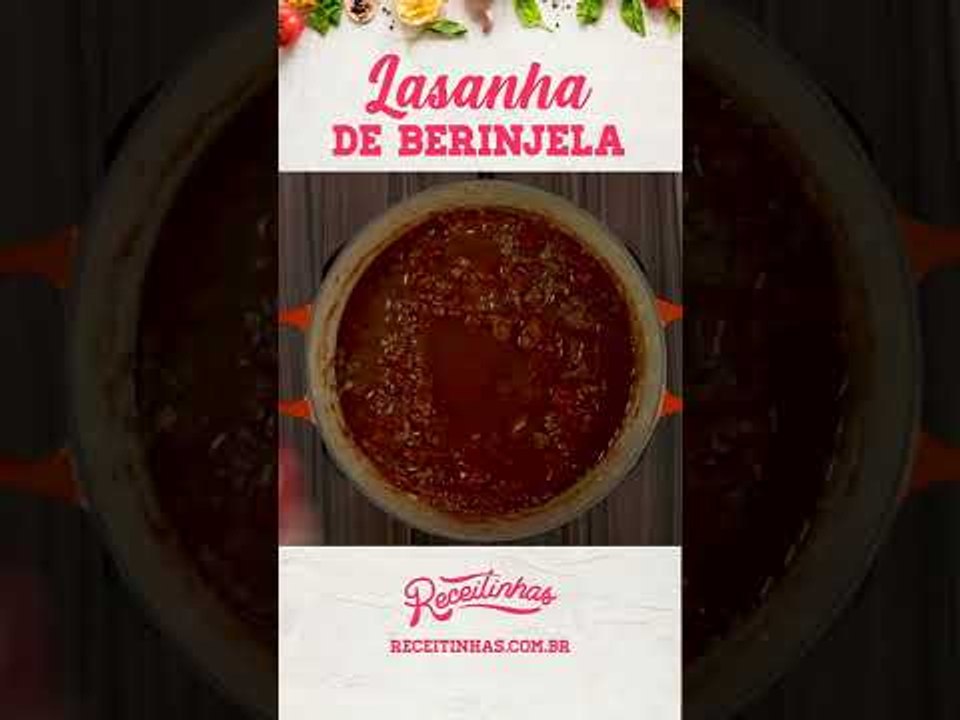 Receita de Lasanha de Berinjela  #shorts