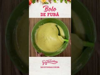 Receita fácil de Bolo de Fubá #Shorts