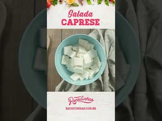 Receita de Salada Caprese rápida e fácil para mesa posta  #shorts