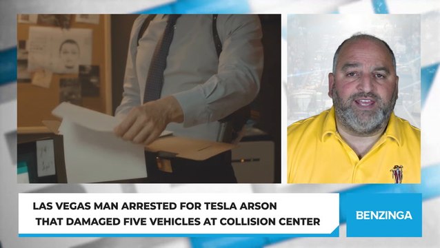 Las Vegas Man Arrested For Tesla Arson That Damaged Five Vehicles At Collision Center