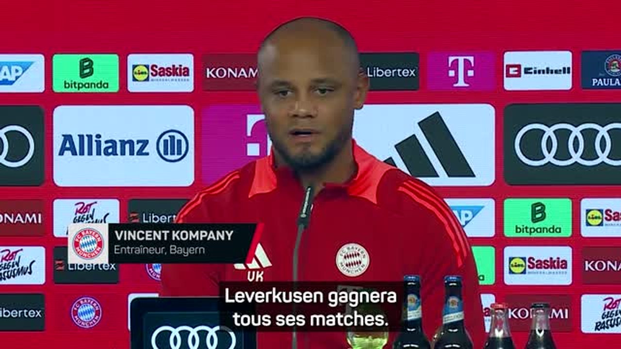 Bayern - Kompany : “Leverkusen va gagner tous ses matches, nous aussi”