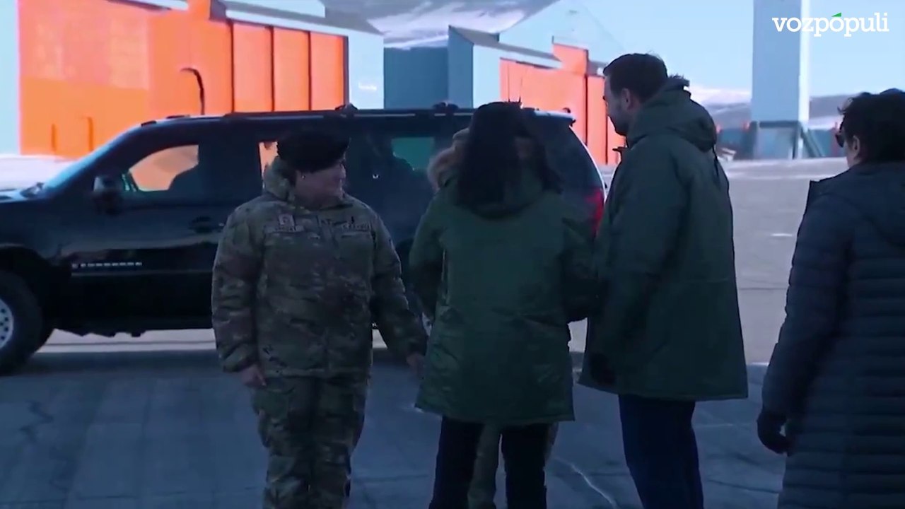 El vicepresidente estadounidense JD Vance, llega a Groenlandia