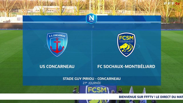 J27 I US Concarneau vs FC Sochaux M en replay (1-1) I National FFF 2024-2025
