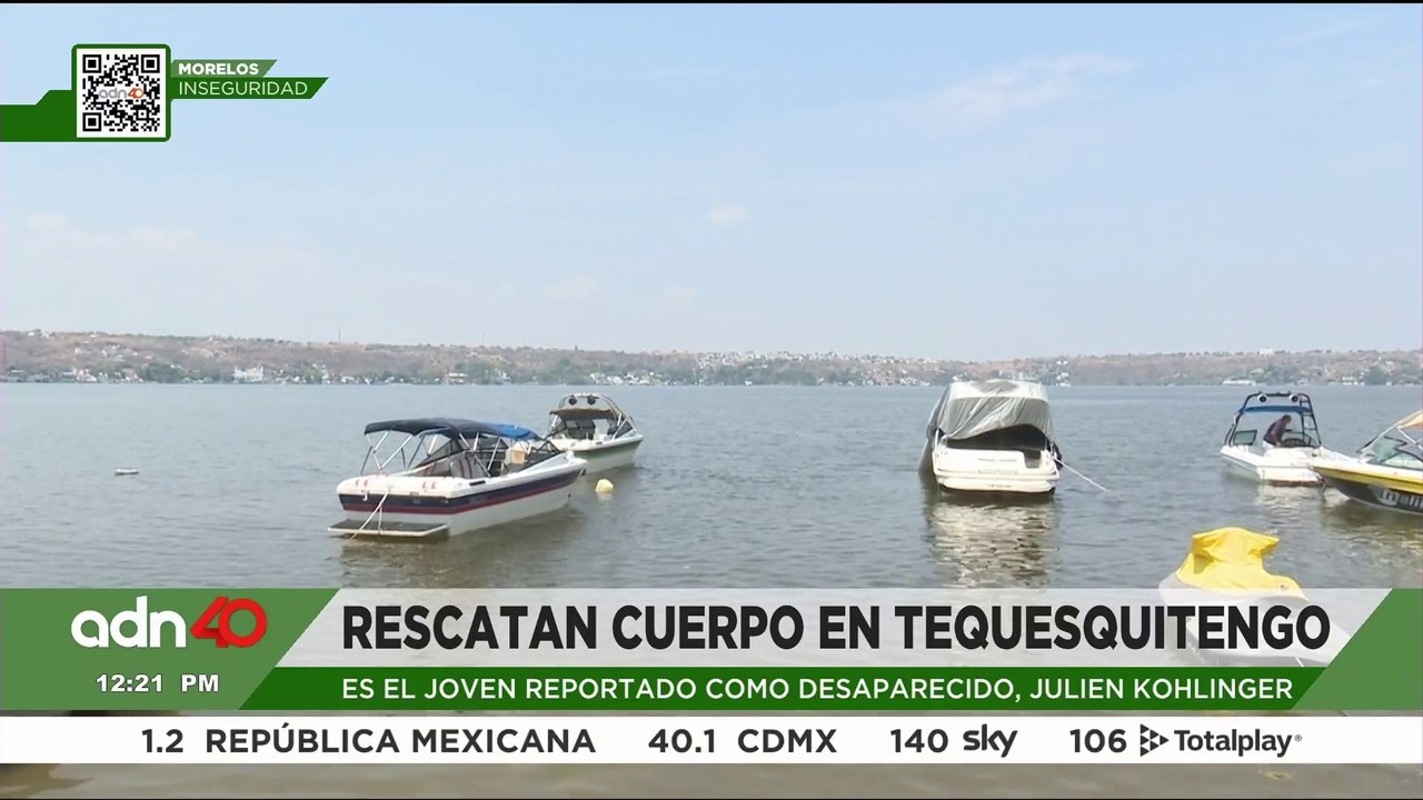 Recuperan el cuerpo de un joven reportado como desaparecido en el Lago de Tequesquitengo