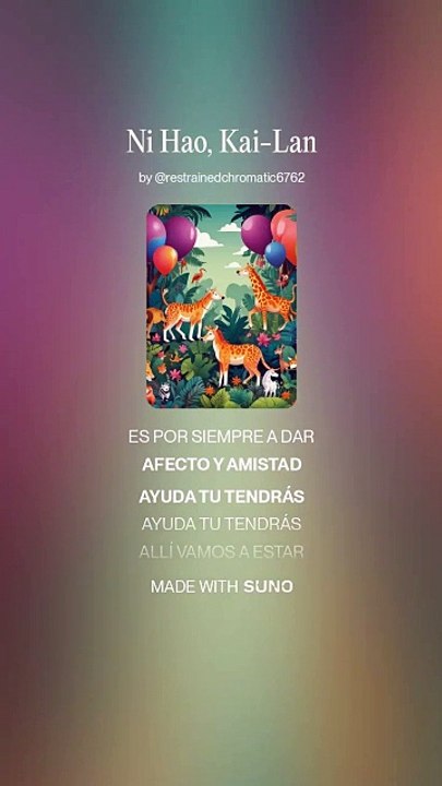 Ni Hao, Kai-Lan; Hola Soy Kai-Lan (Español Latino) (Versión Rock) [SUNO AI] 2025