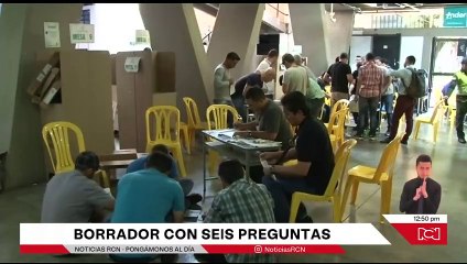 Estas serían seis de las once preguntas que estarían incluidas en la consulta popular