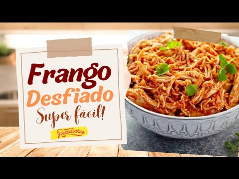 FRANGO QUE JÁ SAI DESFIADO DA PANELA DE PRESSÃO EM POUCOS SEGUNDOS (FÁCIL E RÁPIDO) | RECEITINHAS