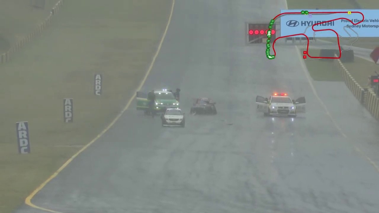 Aussie Racing Cars 2025 Eastern Creek Race 3 Start Boyd Madden Big Crash