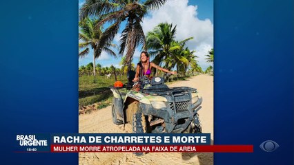 Charrete em alta velocidade mata ciclista em praia