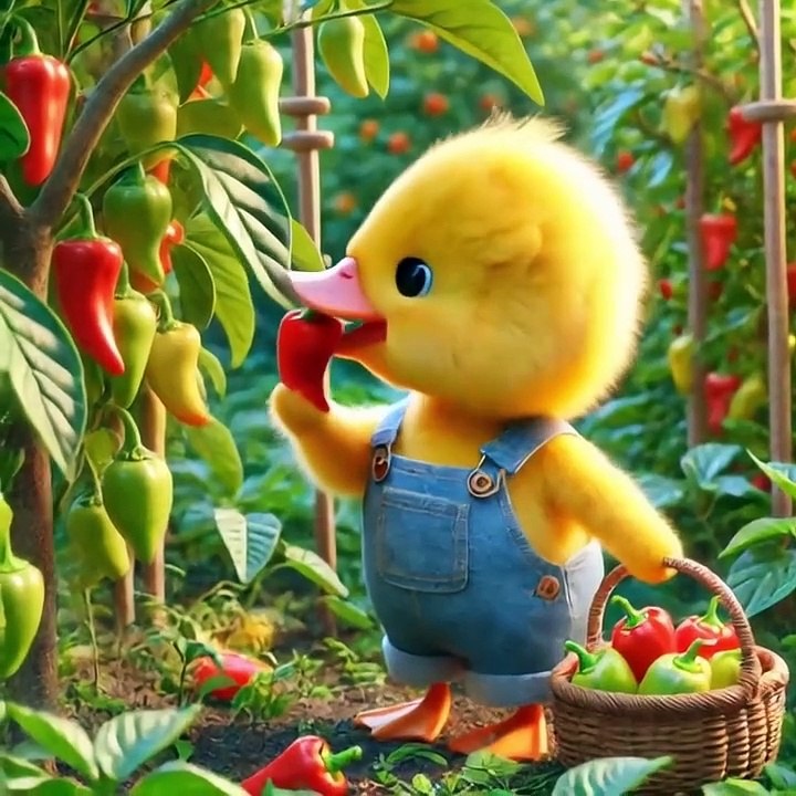 Cute duck sall the chilli