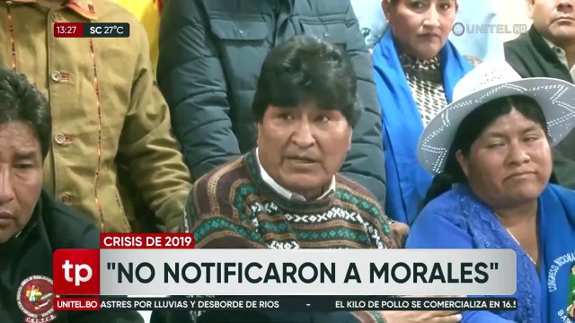 Hechos del 2019: Abogado dice que la declaración de Evo “no es obligatoria” porque figura como “​​​​​​​víctima”