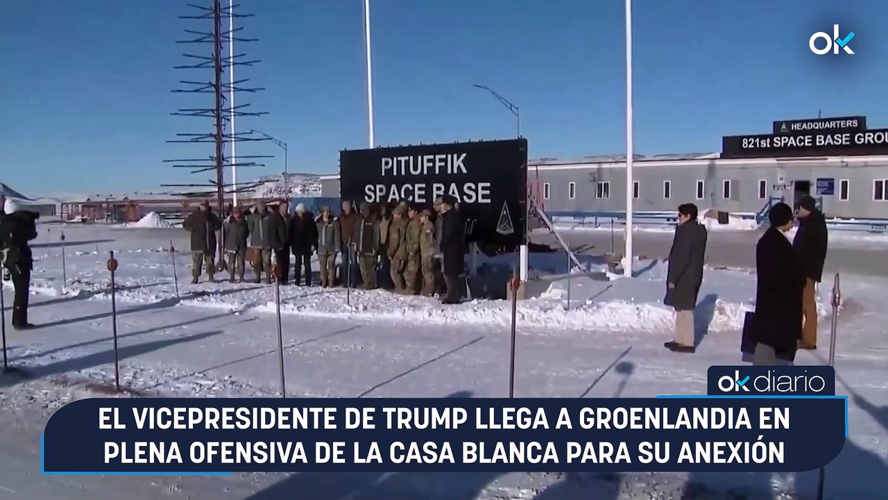 El vicepresidente de Trump llega a Groenlandia en plena ofensiva de la Casa Blanca para su anexión