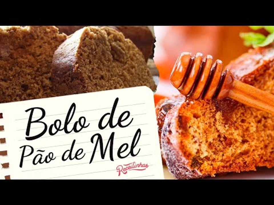 RECEITA DE BOLO DE PÃO DE MEL (TORTA DE MEL COM CHOCOLATE) - RÁPIDO E FÁCIL | RECEITINHAS