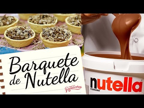 BARQUETE DE NUTELLA COM LEITE NINHO (RECEITA FÁCIL PARA CONFEITARIA) | RECEITINHAS
