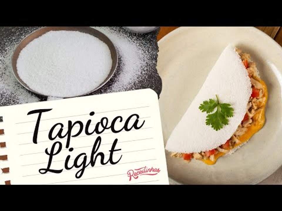 TAPIOCA LIGHT E NUTRITIVA COM APENAS 4 INGREDIENTES (RECEITA MUITO SAUDÁVEL) | RECEITINHAS